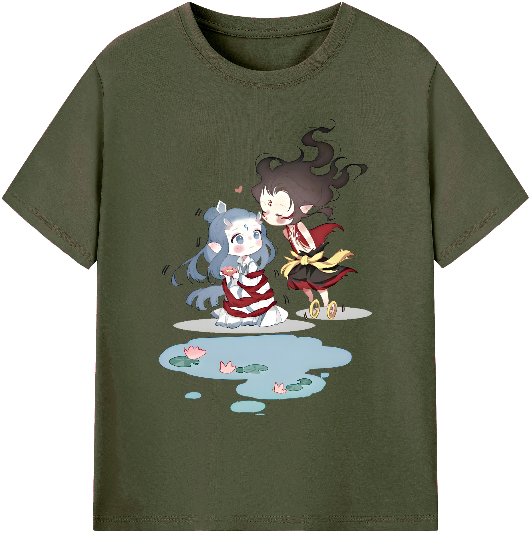 （画像用） Ne Zha 2 ナタ 魔童の大暴れ 綿100％ メンズ半袖Tシャツ｜肌触りやわらか＆通気性